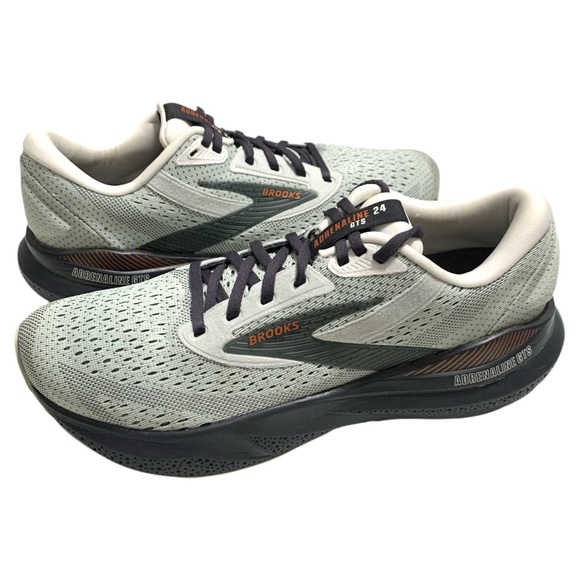 Brooks Adrenaline GTS 24 Women’s Size 9 Gray White Running Shoes Trainers - Picture 1 of 15
